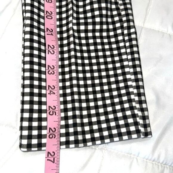 Amanda & Chelsea Womens Gingham Check Black/White Pants Size 2 - Picture 11 of 11